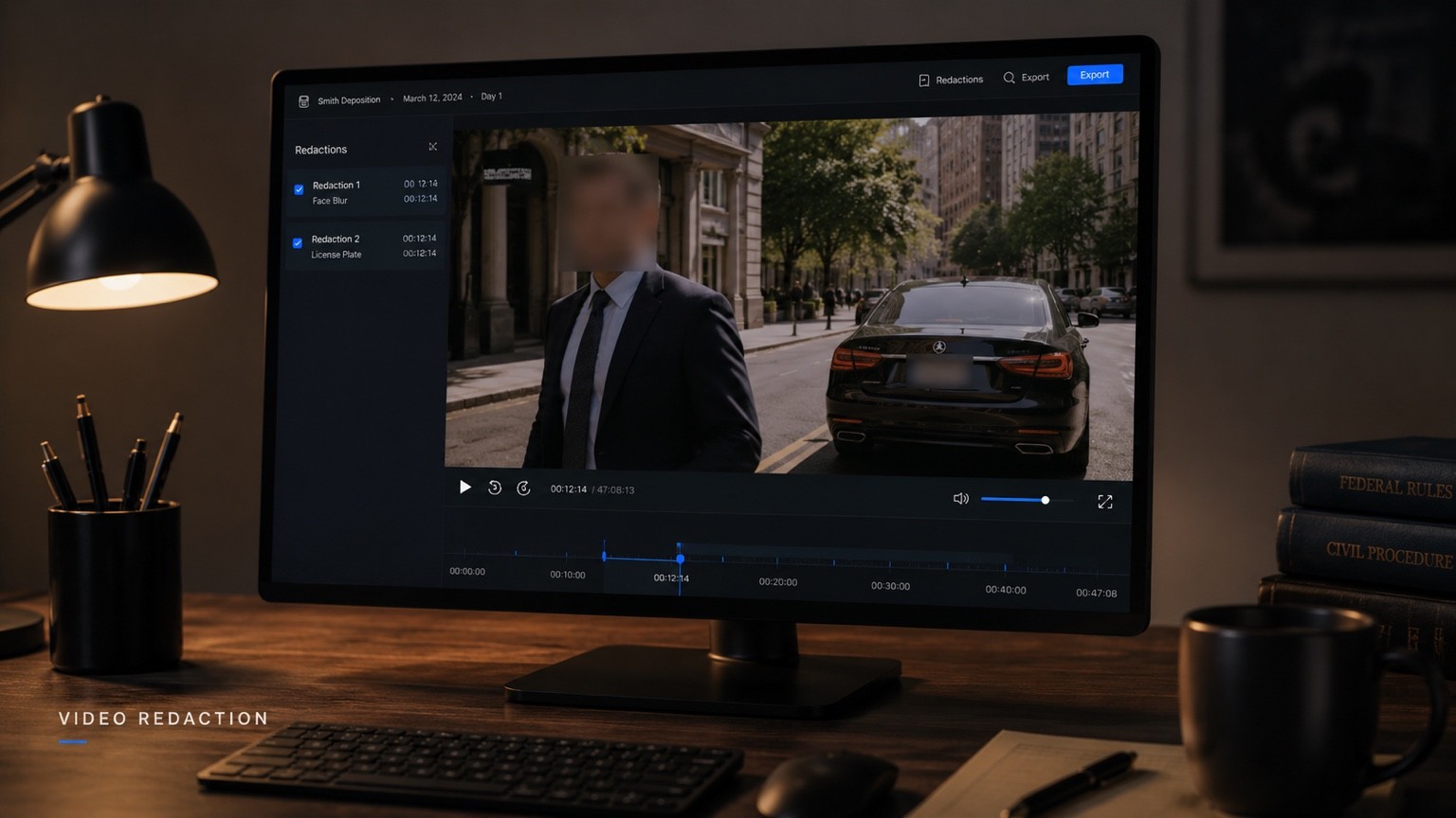 Surveillance footage conversion interface