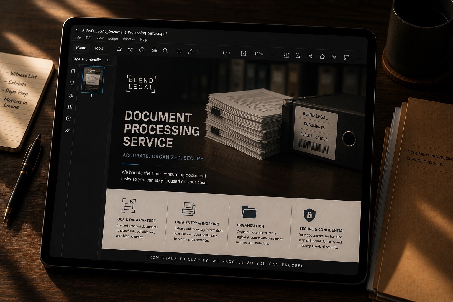 Document processing service image
